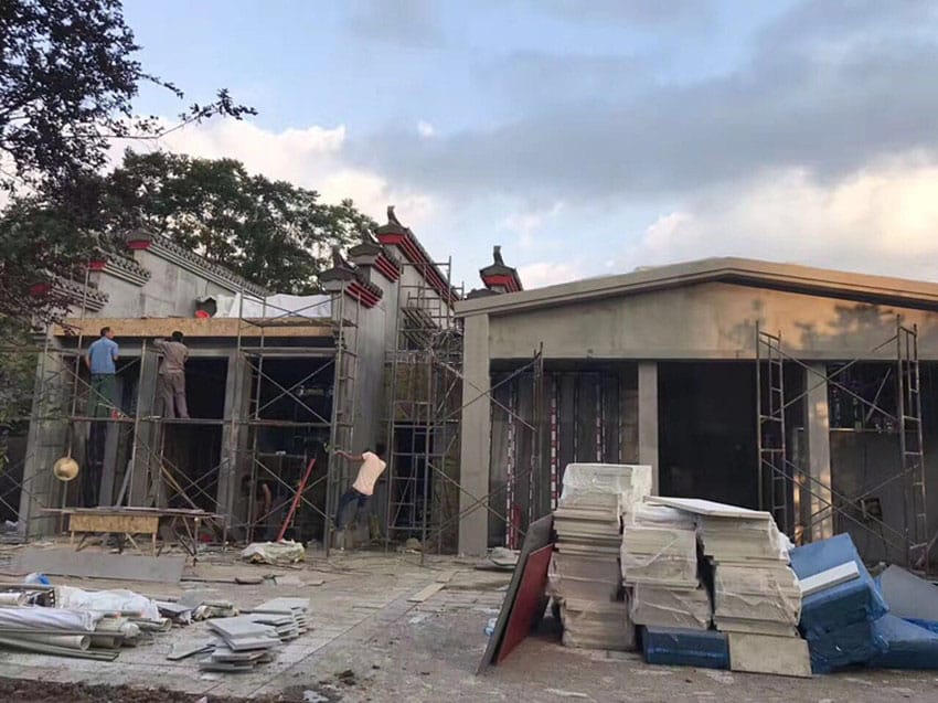 Decoration outside looking of Huizhou style house